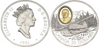 Kanada 20 dollr 1991